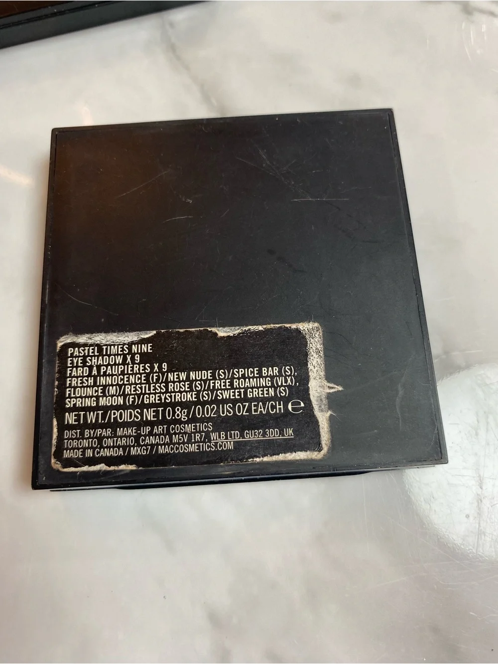 MAC Cosmetics Pastel Times Nine Pallet (Discontinued/Collectible)